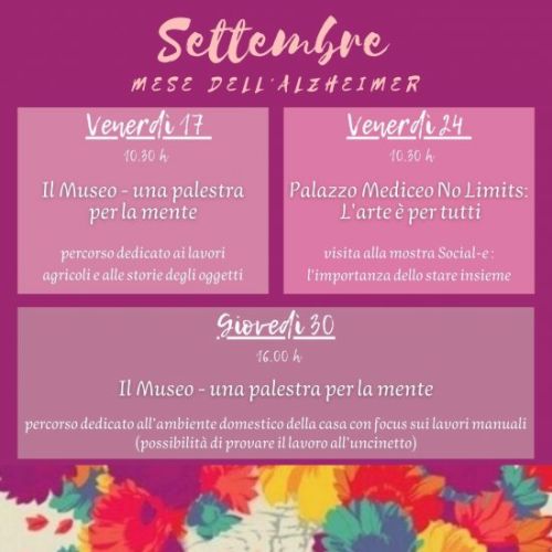 SETTEMBRE - Mese dell'Alzheimer